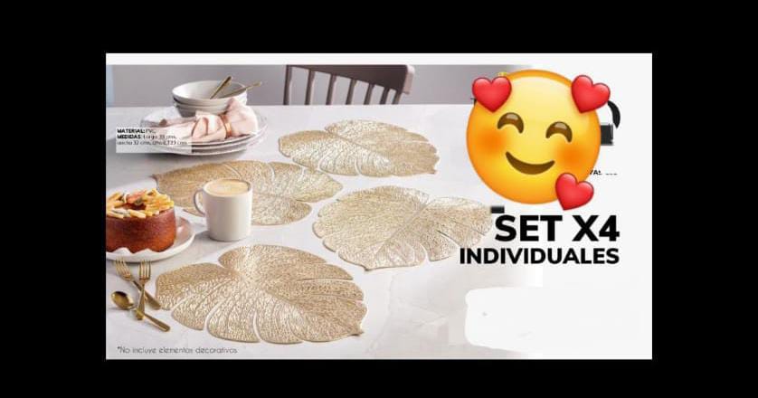 individuales para la mesa 