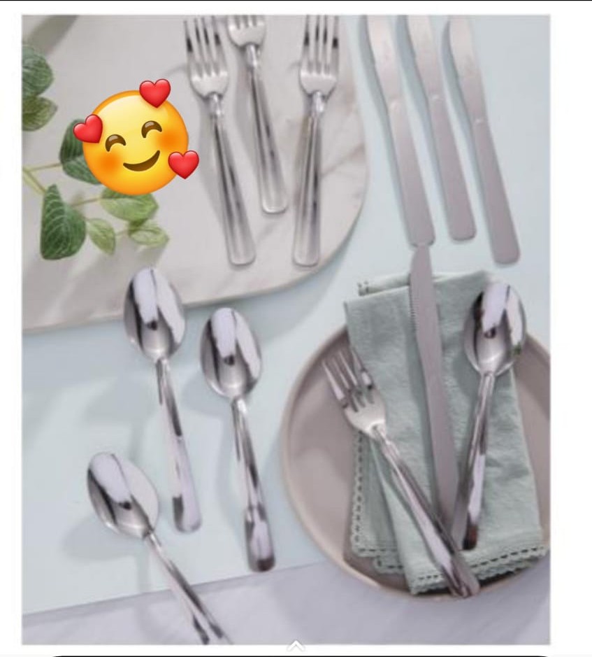 set de cubiertos X12
