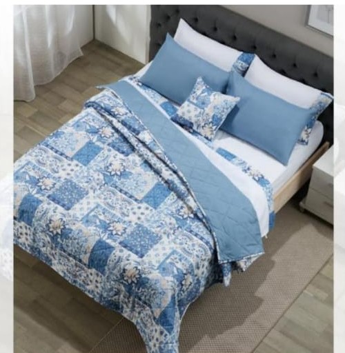 Edredón doble faz + funda de almohadas 